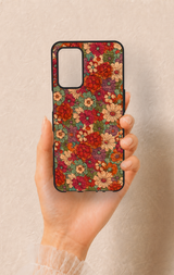 Oppo A55 Uyumlu Pastel Çiçek Bahçesi Desenli Silikon Kılıf