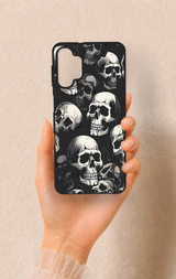Samsung A32 Uyumlu Kuru Kafa Desenli Silikon Kılıf
