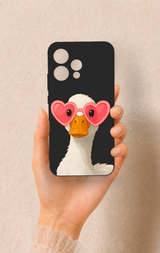 Oppo Reno 15 5G Uyumlu Aşık Ördek Desenli Silikon Kılıf