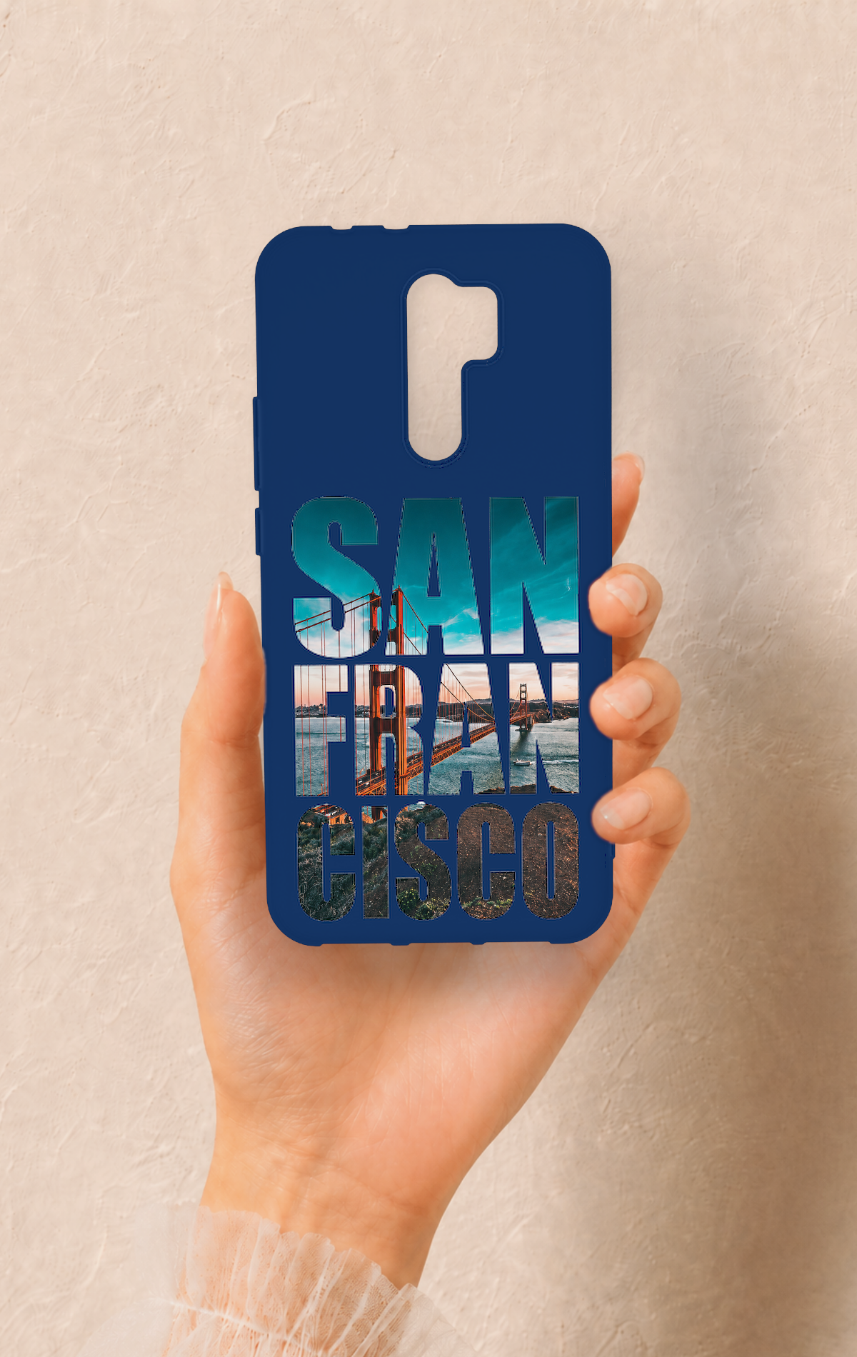 Redmi 9 Uyumlu San Francisco Desenli Silikon Kılıf
