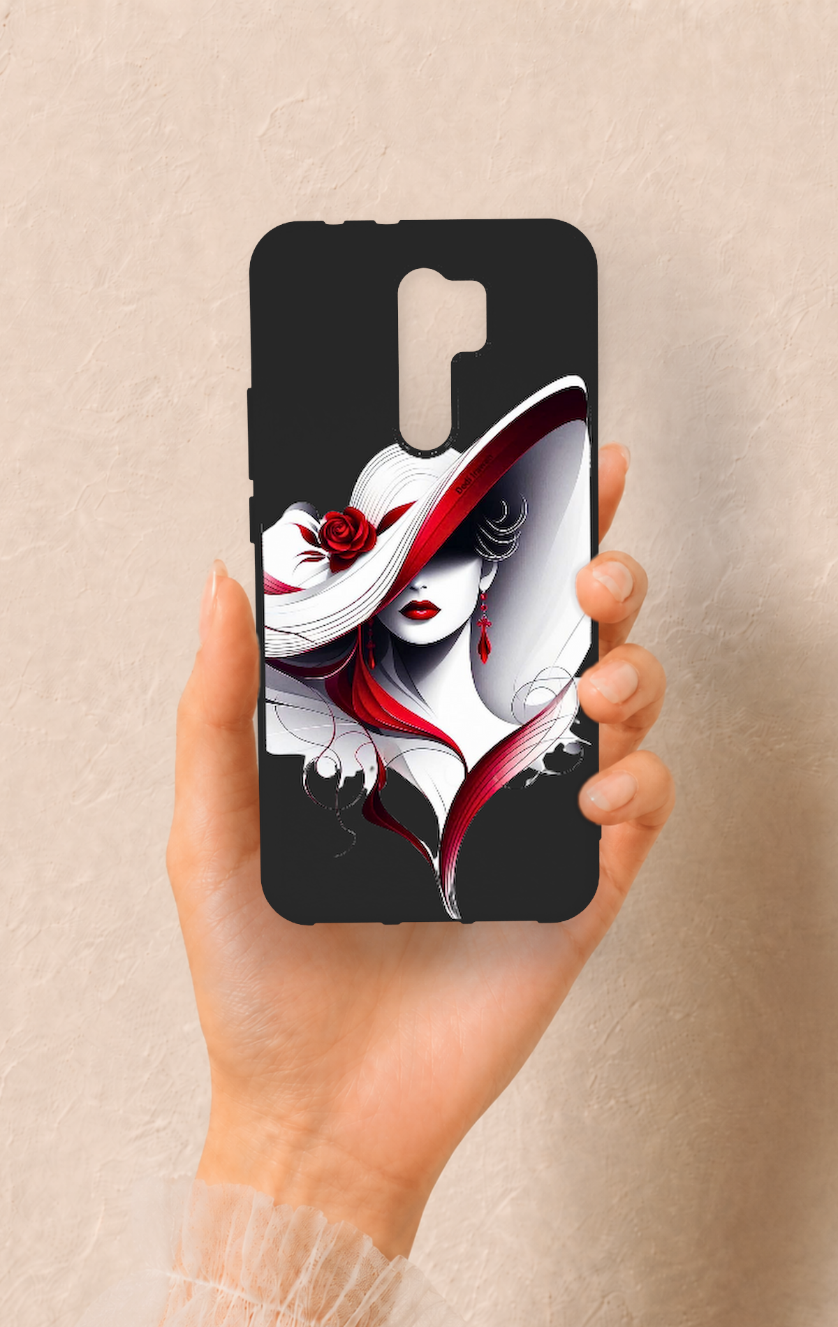 Redmi 9 Uyumlu Matmazel Desenli Silikon Kılıf