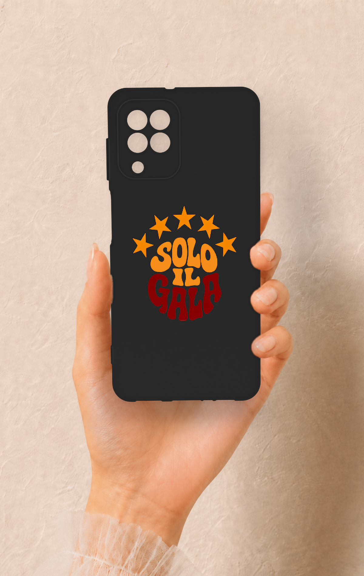 Samsung A22 Uyumlu Solo IL Gala Desenli Silikon Kılıf