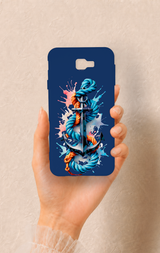 Samsung J7 Prime Uyumlu Anchor Desenli Silikon Kılıf