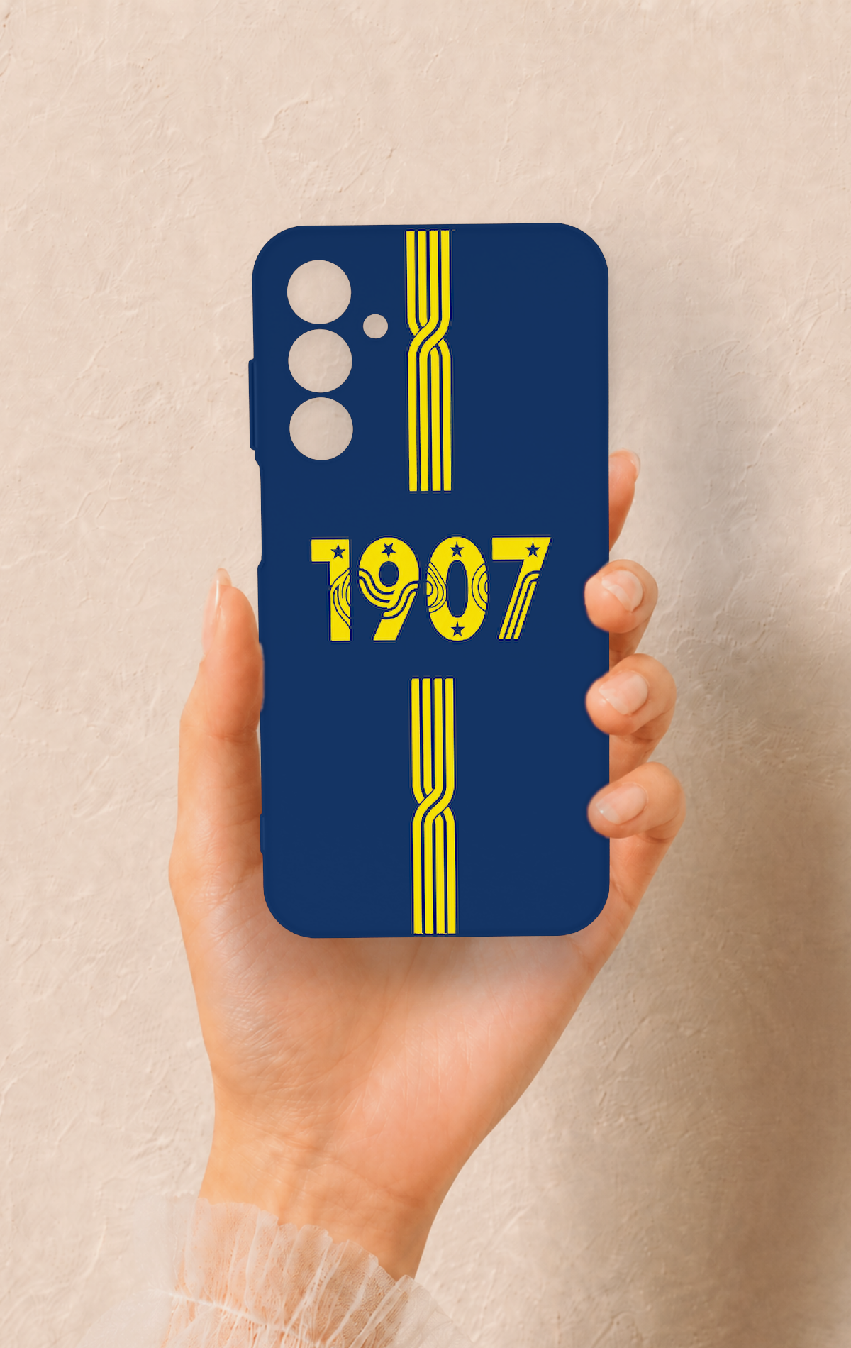 Samsung A25 Uyumlu 1907 Kemer Desenli Silikon Kılıf