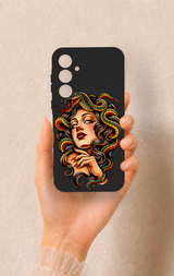 Samsung A35 Uyumlu Medusa Desenli Silikon Kılıf