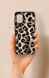 Samsung A31 Uyumlu Leopar Derisi Desenli Silikon Kılıf