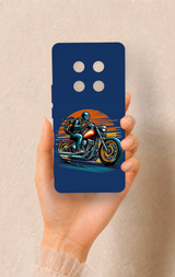 Honor Magic 7 Lite 5G Uyumlu Moto Rider Desenli Silikon Kılıf