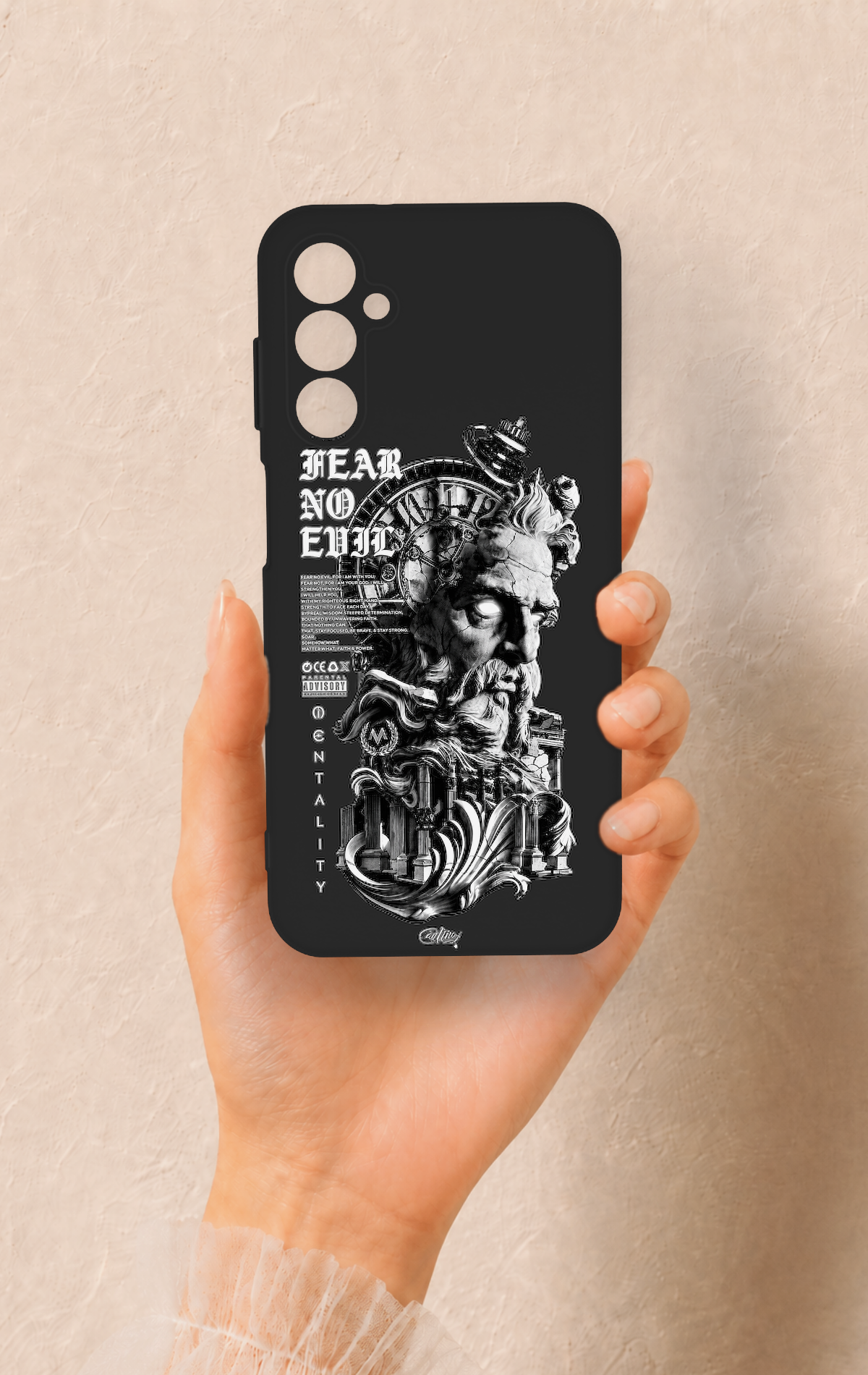 Samsung M14 Uyumlu Fear No Evil Desenli Silikon Kılıf