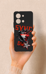 Vivo Y36 Uyumlu Sync Die Desenli Silikon Kılıf
