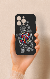 iPhone 14 Pro Max Uyumlu Rubik Küb Desenli Silikon Kılıf
