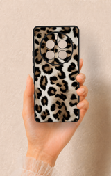 Realme 12 Pro Uyumlu Leopar Derisi Desenli Silikon Kılıf