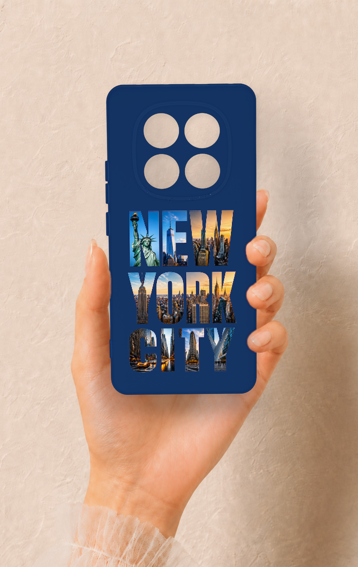 Redmi Note 14 Pro 5G Uyumlu New York City Desenli Silikon Kılıf