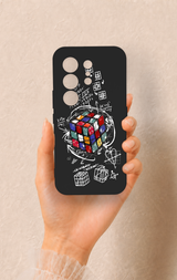 Tecno Camon 50 Uyumlu Rubik Küb Desenli Silikon Kılıf