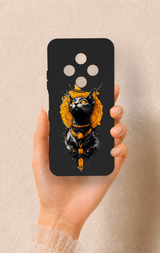 Tecno Spark 30C Uyumlu Mısırlı Kedi Tanrısı Desenli Silikon Kılıf