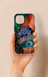 iPhone 15 Uyumlu Amazon Kaplan Desenli Silikon Kılıf
