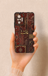Redmi Note 10 Pro Uyumlu Vintage Halı Desenli Silikon Kılıf