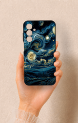 Samsung A25 Uyumlu Yıldızlı Gece Desenli Silikon Kılıf