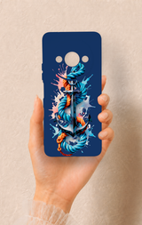 Redmi A3 Uyumlu Anchor Desenli Silikon Kılıf