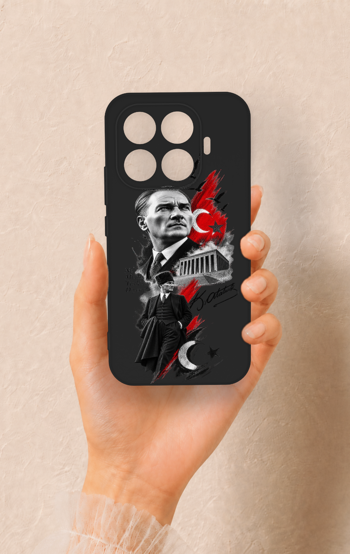 Mi 17T 5G Uyumlu Atatürk Anıtkabir Desenli Silikon Kılıf