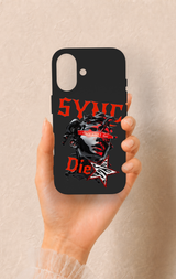 iPhone 16 Uyumlu Sync Die Desenli Silikon Kılıf