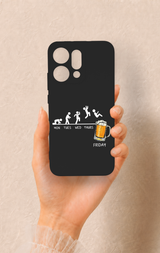 Oppo Reno 14 Uyumlu Fun Day Friday Desenli Silikon Kılıf