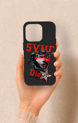 iPhone 14 Pro Uyumlu Sync Die Desenli Silikon Kılıf