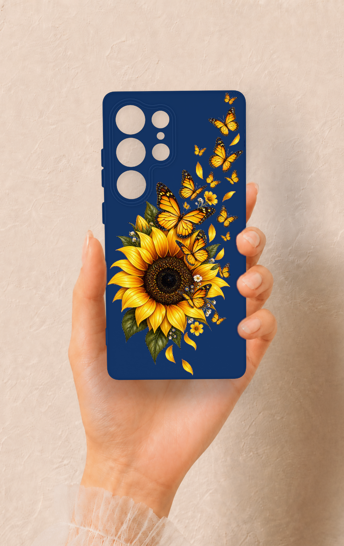 Samsung S25 Ultra Uyumlu Ayçiçeği Desenli Silikon Kılıf