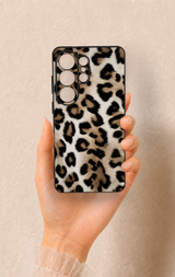 Samsung S26 Ultra Uyumlu Leopar Derisi Desenli Silikon Kılıf