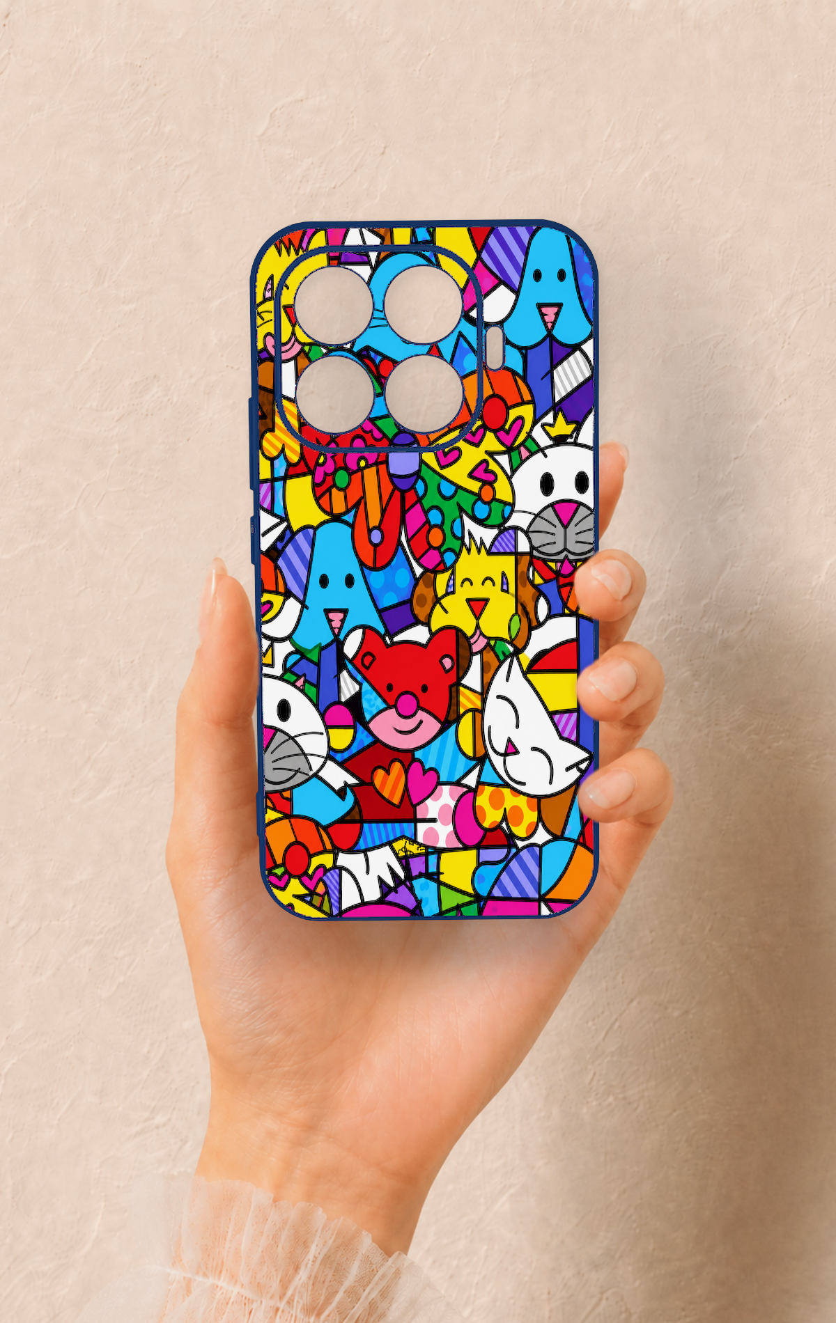 Mi 17T 5G Uyumlu Britto Garden Desenli Silikon Kılıf