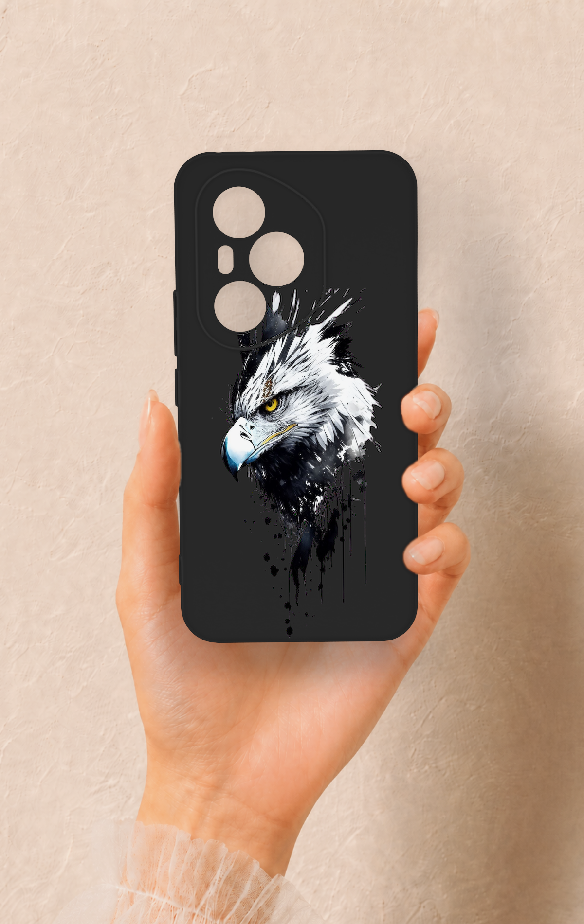 Honor 400 Pro Uyumlu Bald Eagle Desenli Silikon Kılıf
