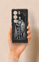 Vivo V29 Uyumlu Şövalye Desenli Silikon Kılıf