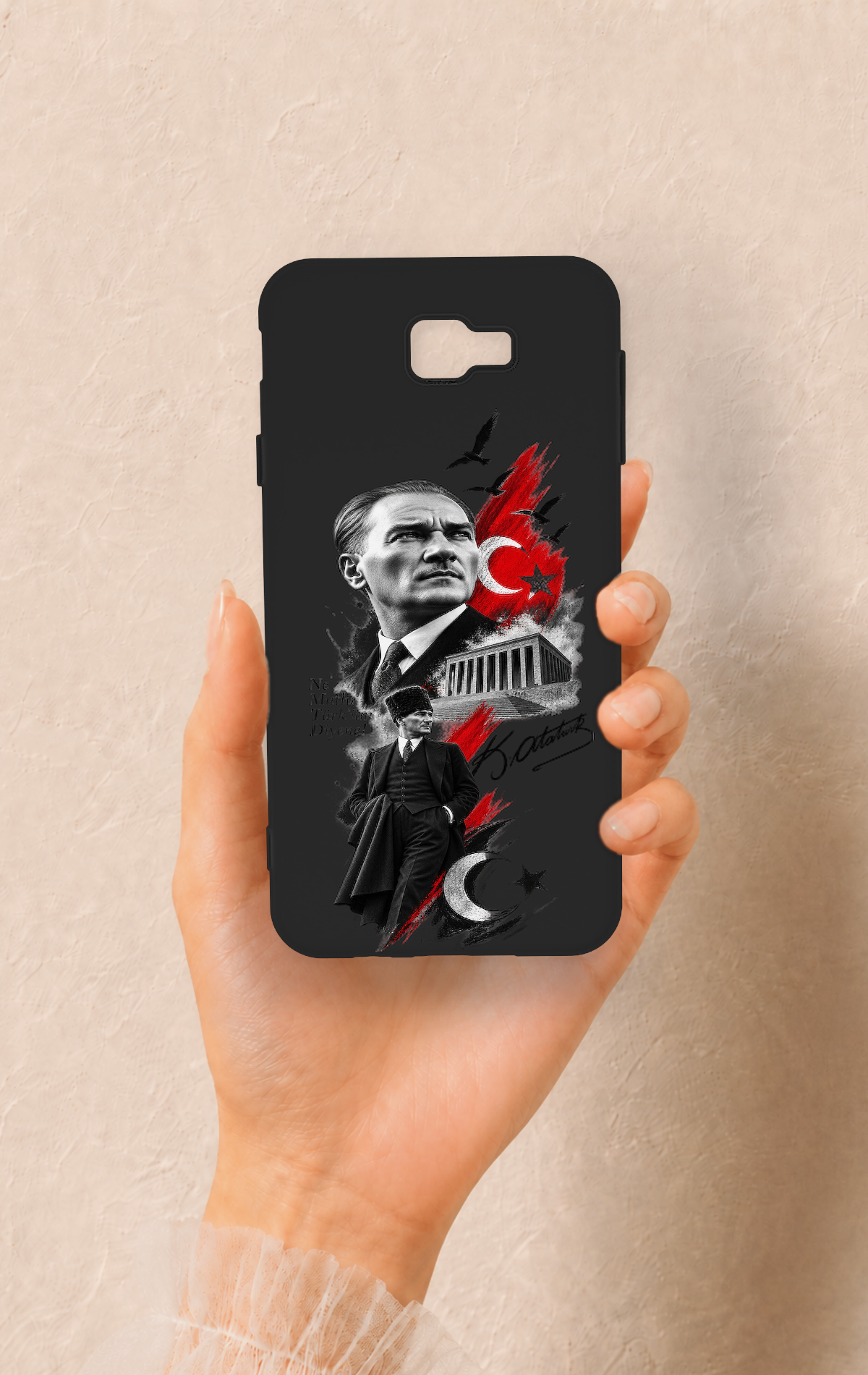Samsung J7 Prime Uyumlu Atatürk Anıtkabir Desenli Silikon Kılıf