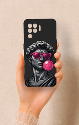 Oppo Reno 5 Lite Uyumlu Pop David Desenli Silikon Kılıf