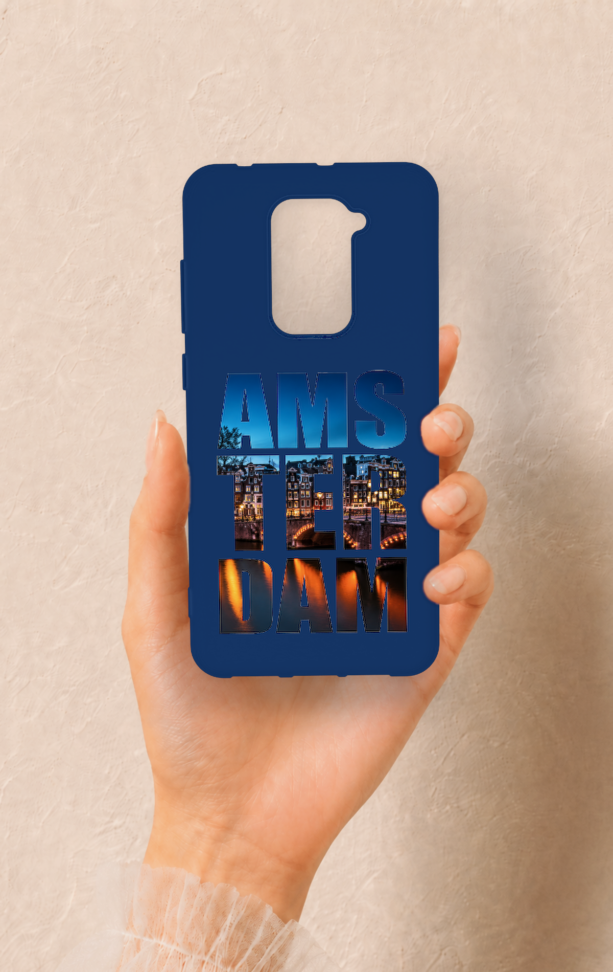 Redmi Note 9 Uyumlu Amsterdam Desenli Silikon Kılıf