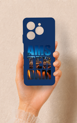 Tecno Spark 20 Pro Uyumlu Amsterdam Desenli Silikon Kılıf