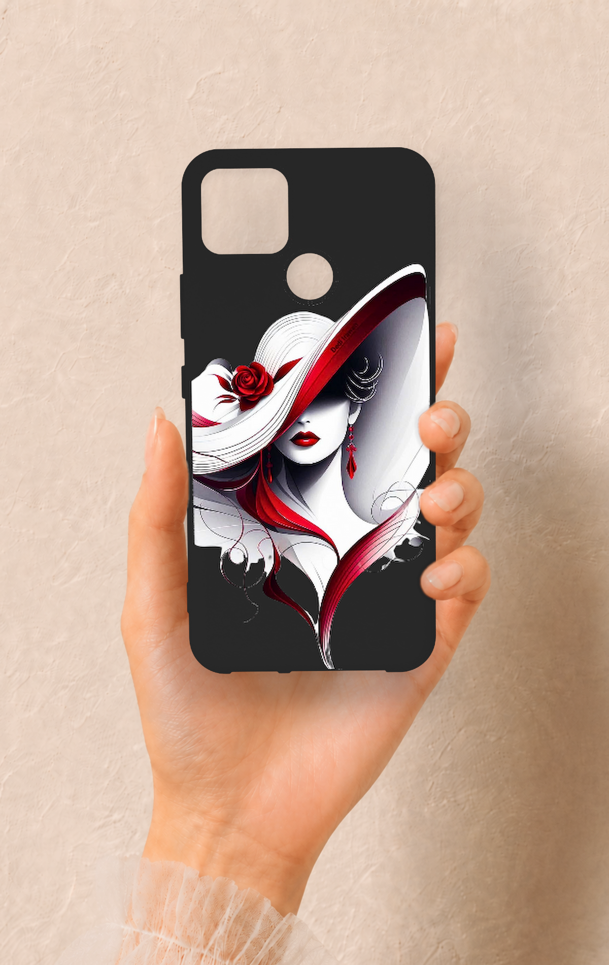 Realme C25 Uyumlu Matmazel Desenli Silikon Kılıf