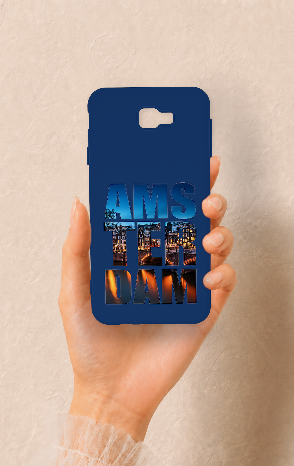 Samsung J7 Prime Uyumlu Amsterdam Desenli Silikon Kılıf