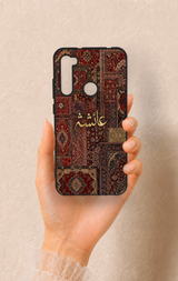 Redmi Note 8 Uyumlu Vintage Halı Desenli Silikon Kılıf