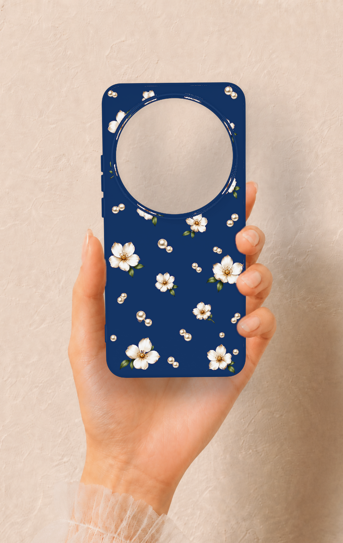 Xiaomi Mi 15 Ultra Uyumlu Papatya İnci Desenli Silikon Kılıf