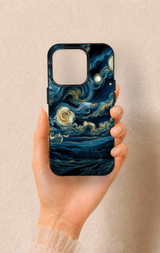 iPhone 15 Pro Uyumlu Yıldızlı Gece Desenli Silikon Kılıf