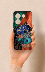 Tecno Camon 20 Pro Uyumlu Amazon Kaplan Desenli Silikon Kılıf