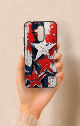 Huawei Mate 20 Lite Uyumlu Star Flag Desenli Silikon Kılıf