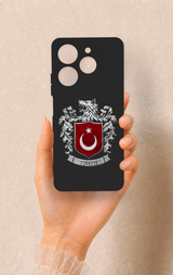Tecno Spark 10 Pro Uyumlu Türk Arma Desenli Silikon Kılıf