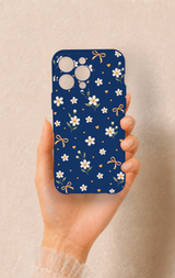 iPhone 13 Pro Max Uyumlu Papatya Fiyonk Desenli Silikon Kılıf