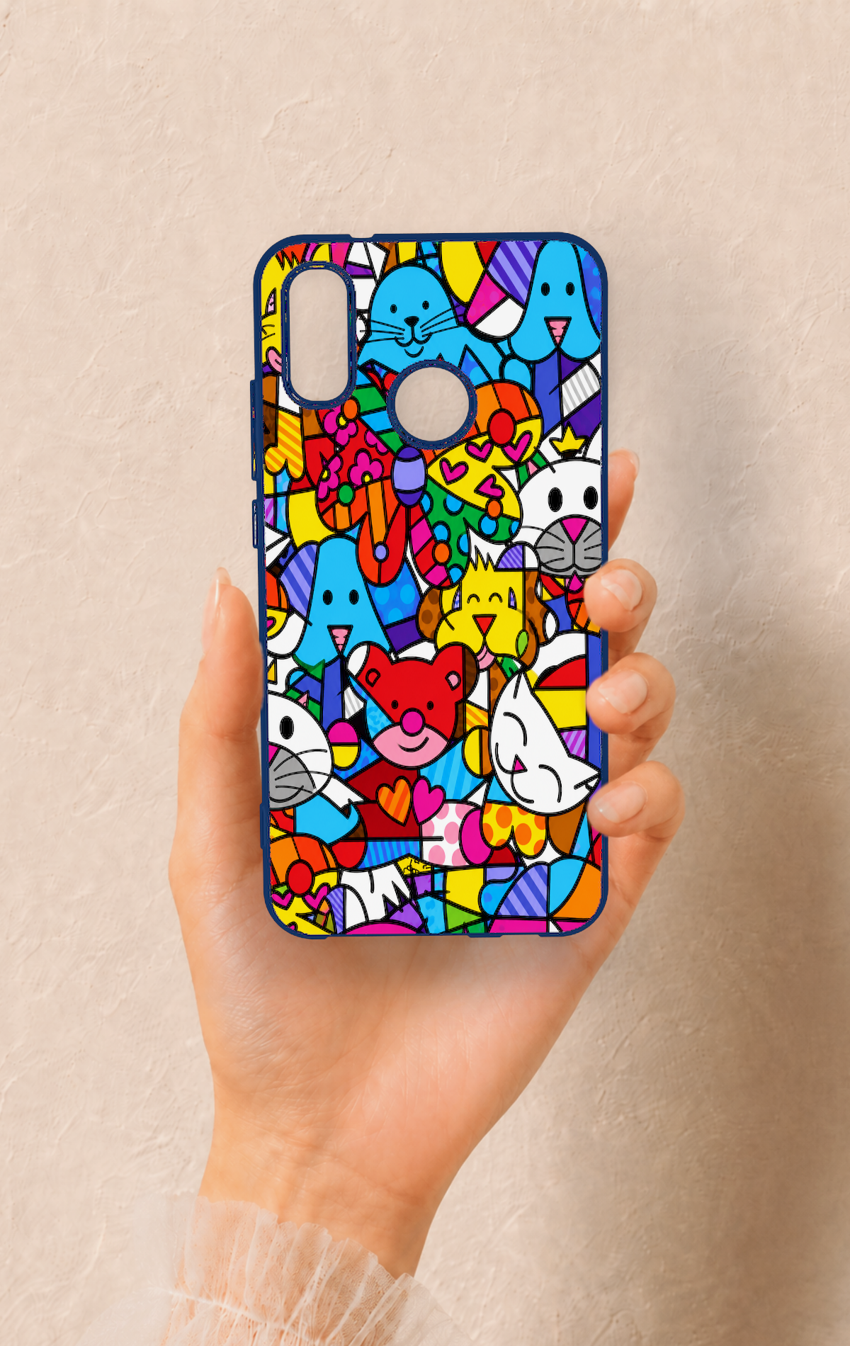Huawei P20 Lite Uyumlu Britto Garden Desenli Silikon Kılıf