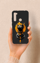 Redmi Note 8 Uyumlu Mısırlı Kedi Tanrısı Desenli Silikon Kılıf