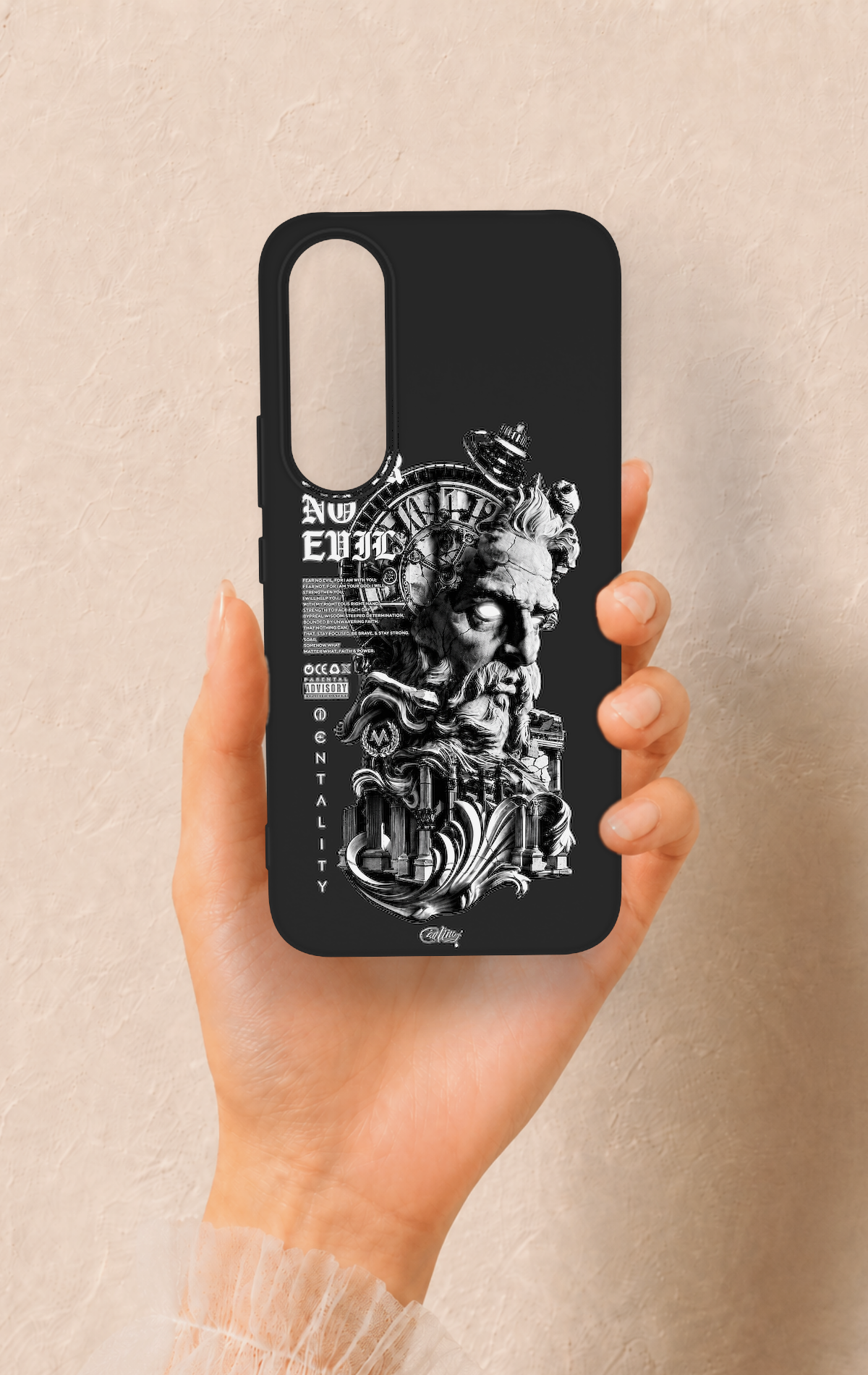 Vivo V70 FE 5G Uyumlu Fear No Evil Desenli Silikon Kılıf