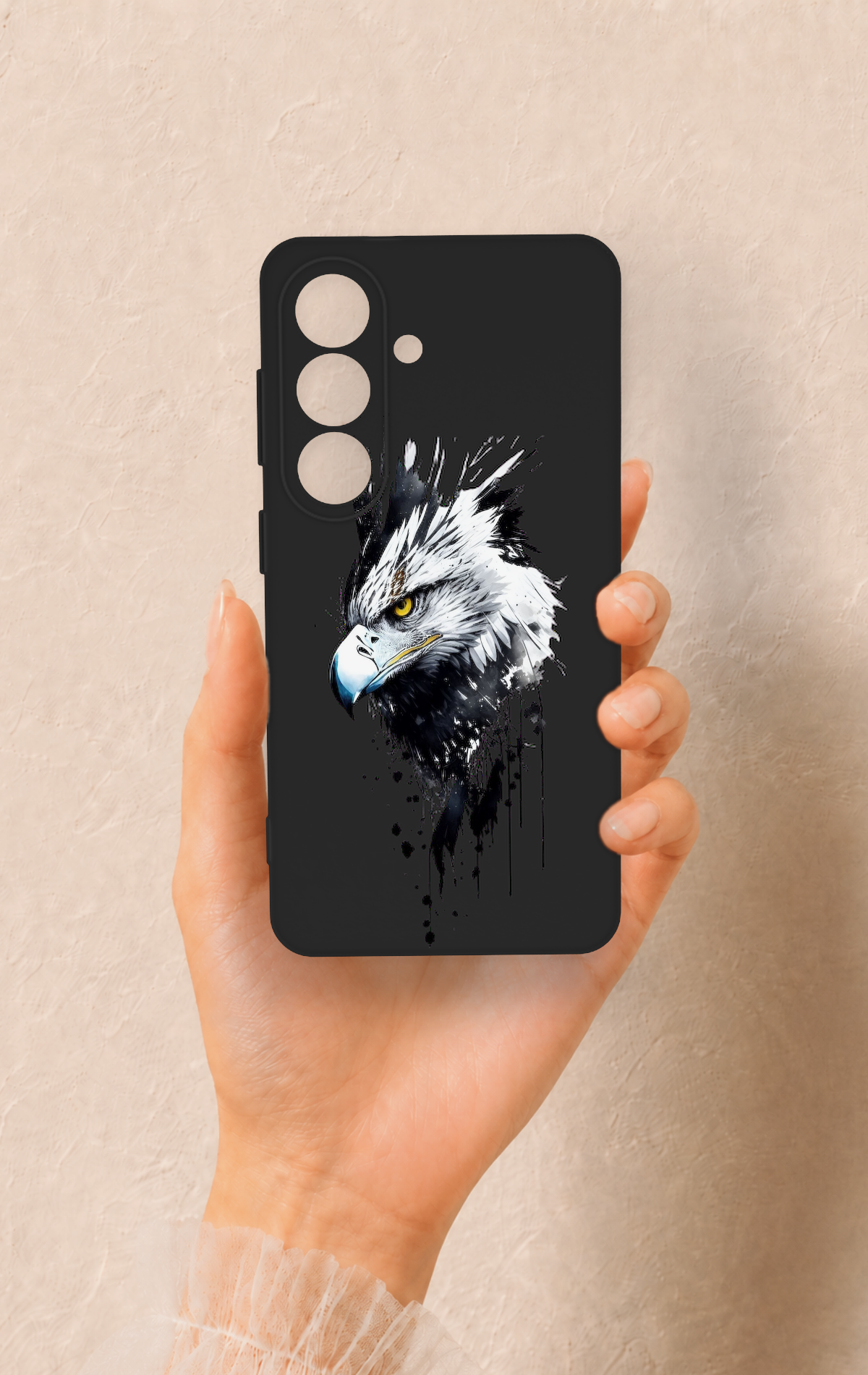 Samsung S26 Uyumlu Bald Eagle Desenli Silikon Kılıf