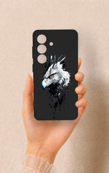 Samsung S26 Uyumlu Bald Eagle Desenli Silikon Kılıf