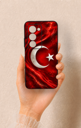 Redmi 15 5G Uyumlu Türk Bayrağı Desenli Silikon Kılıf